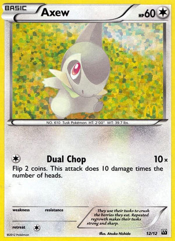 Axew (12/12) [McDonald's Promos: 2012 Collection] Pokémon