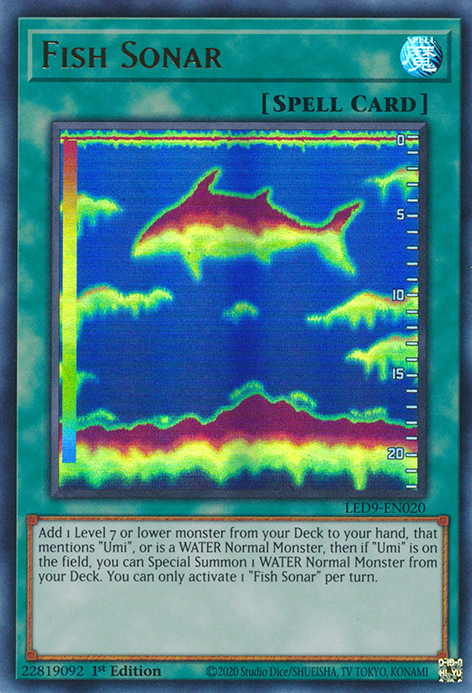 Fish Sonar [LED9-EN020] Ultra Rare Yu-Gi-Oh!