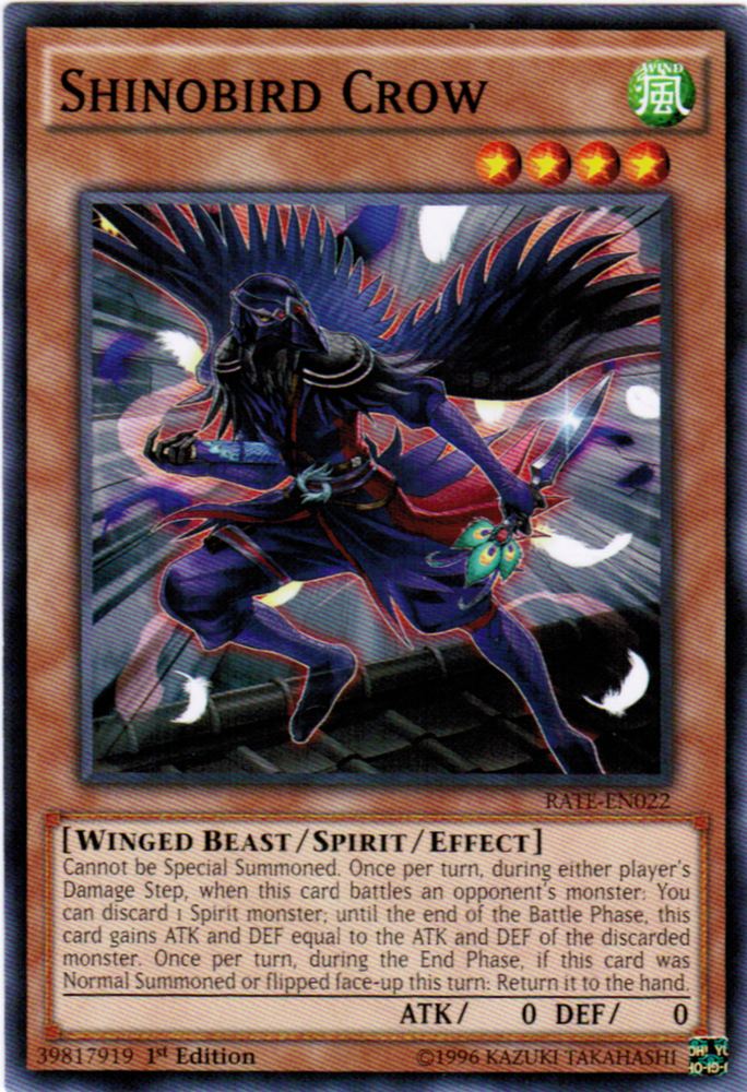 Shinobird Crow [RATE-EN022] Common Yu-Gi-Oh!
