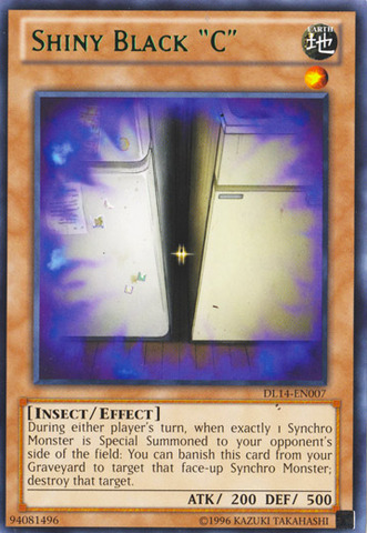 Shiny Black "C" (Green) [DL14-EN007] Rare Yu-Gi-Oh!