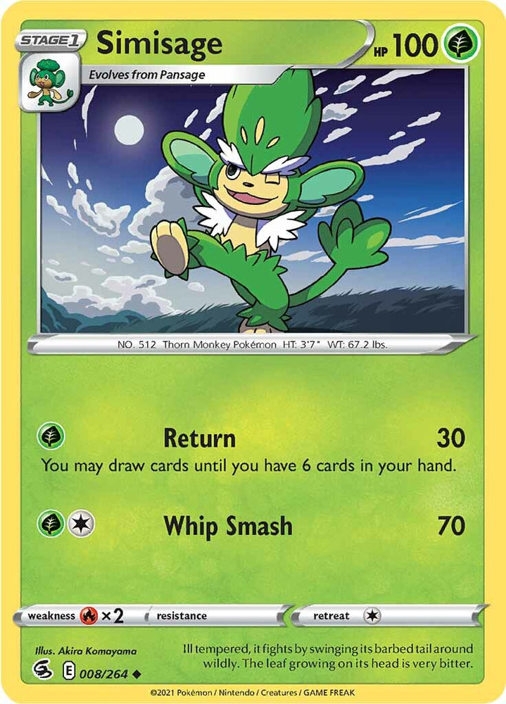 Simisage (008/264) [Sword & Shield: Fusion Strike] Pokémon