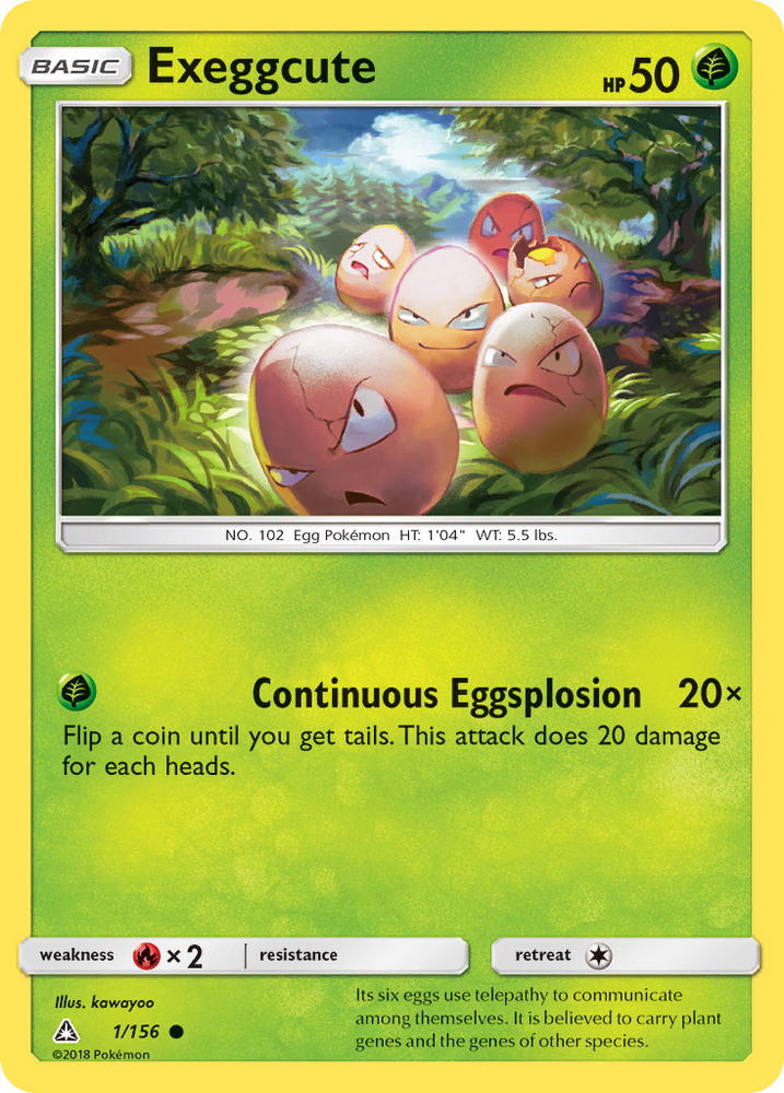 Exeggcute (1/156) [Sun & Moon: Ultra Prism] Pokémon