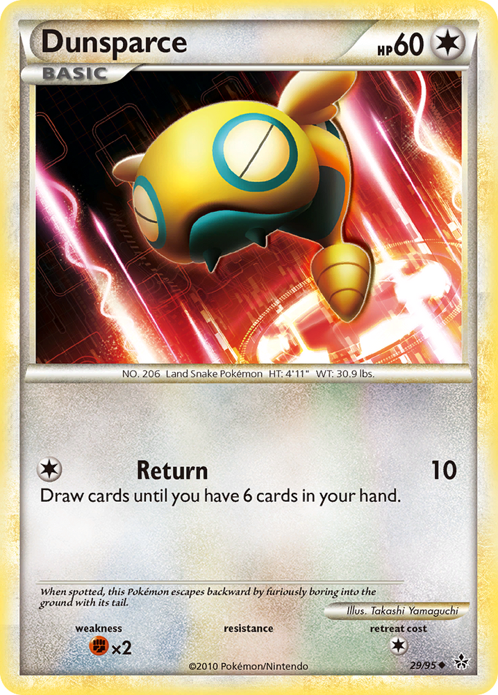 Dunsparce (29/95) [HeartGold & SoulSilver: Unleashed] Pokémon