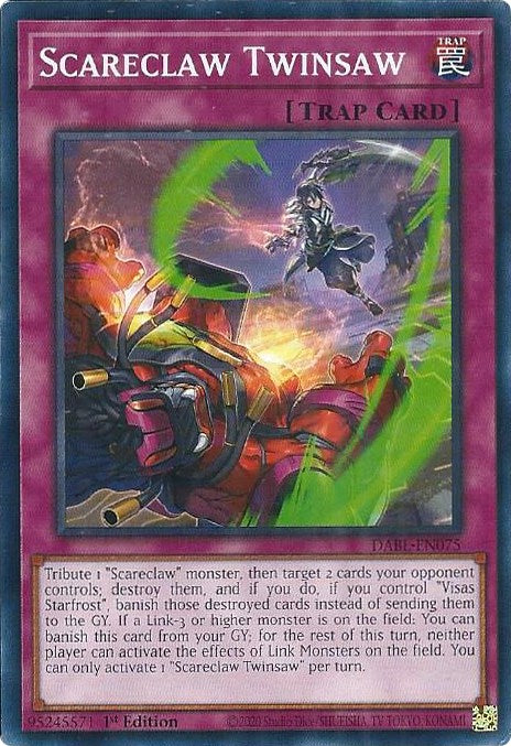 Scareclaw Twinsaw [DABL-EN075] Common Yu-Gi-Oh!