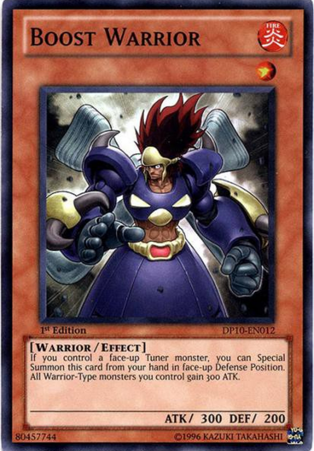 Boost Warrior [DP10-EN012] Super Rare Yu-Gi-Oh!