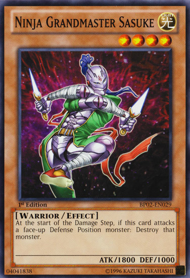 Ninja Grandmaster Sasuke [BP02-EN029] Mosaic Rare Yu-Gi-Oh!