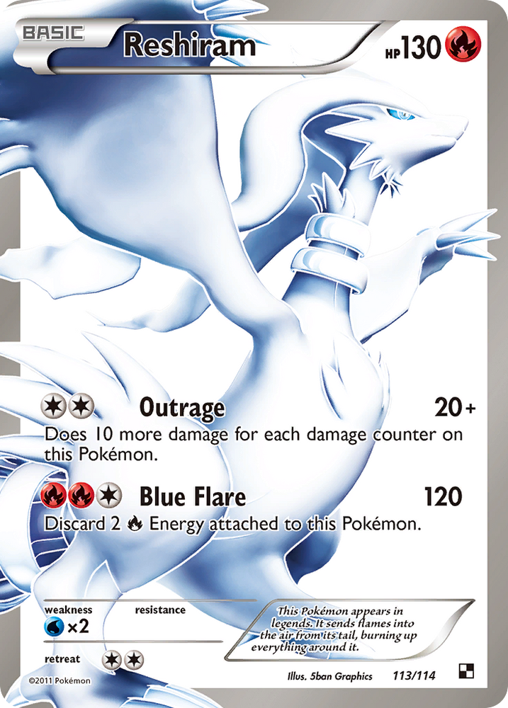 Reshiram (113/114) [Black & White: Base Set] Pokémon