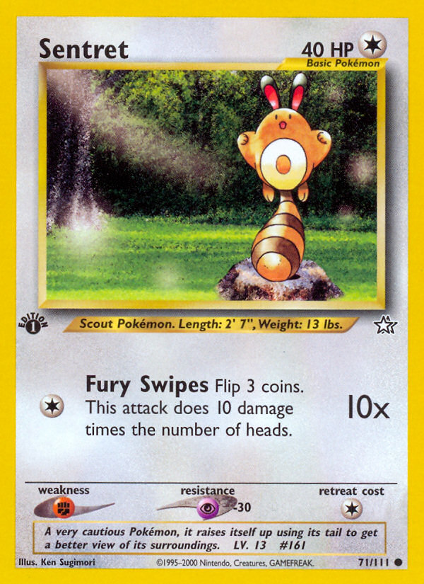 Sentret (71/111) [Neo Genesis 1st Edition] Pokémon