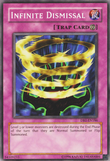 Infinite Dismissal [DB1-EN186] Common Yu-Gi-Oh!