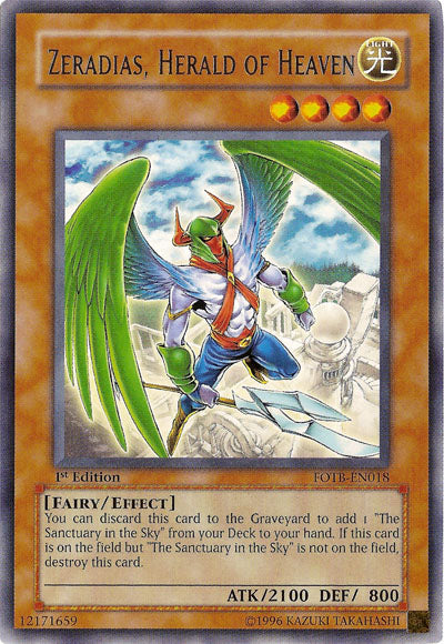 Zeradias, Herald of Heaven [FOTB-EN018] Rare Yu-Gi-Oh!