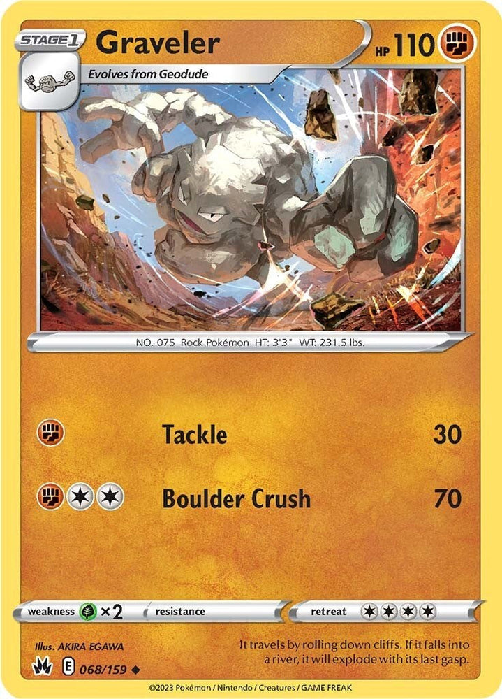 Graveler (068/159) [Sword & Shield: Crown Zenith] Pokémon