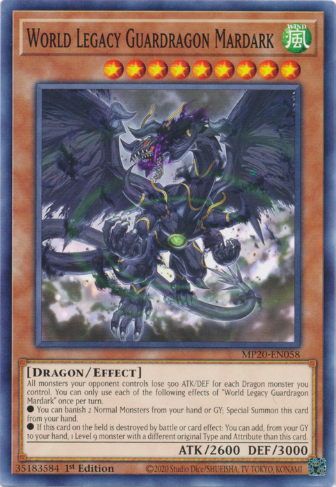 World Legacy Guardragon Mardark [MP20-EN058] Common Yu-Gi-Oh!