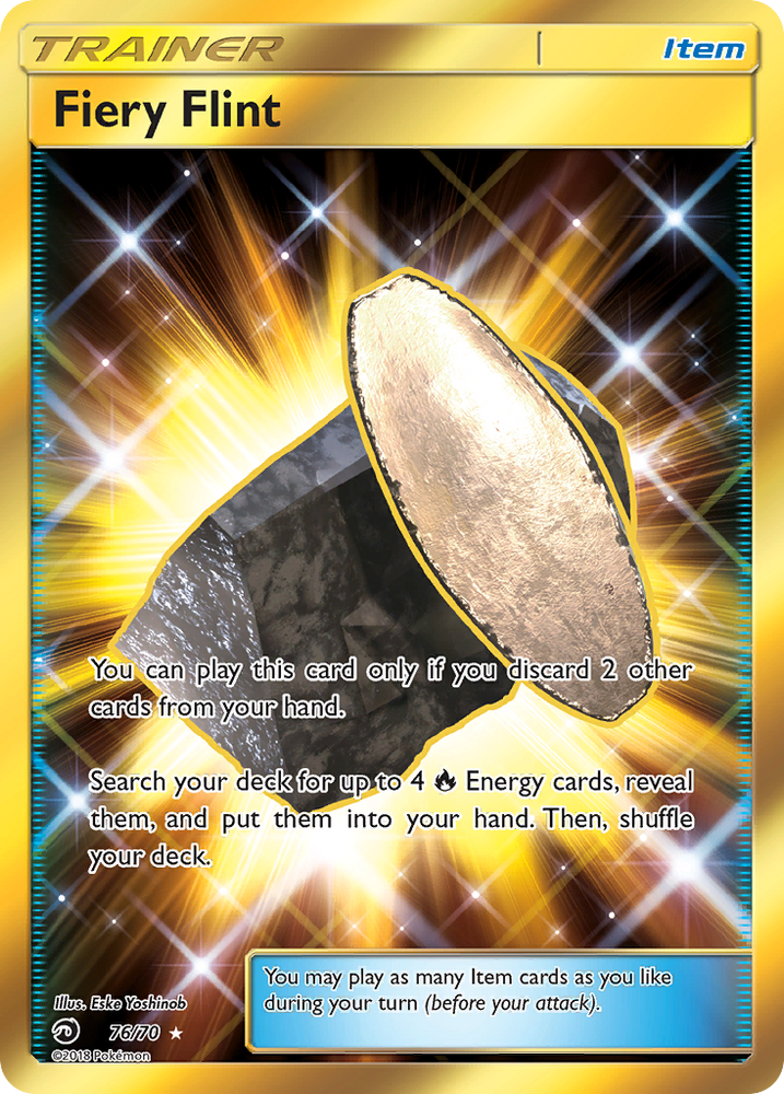 Fiery Flint (76/70) [Sun & Moon: Dragon Majesty] Pokémon