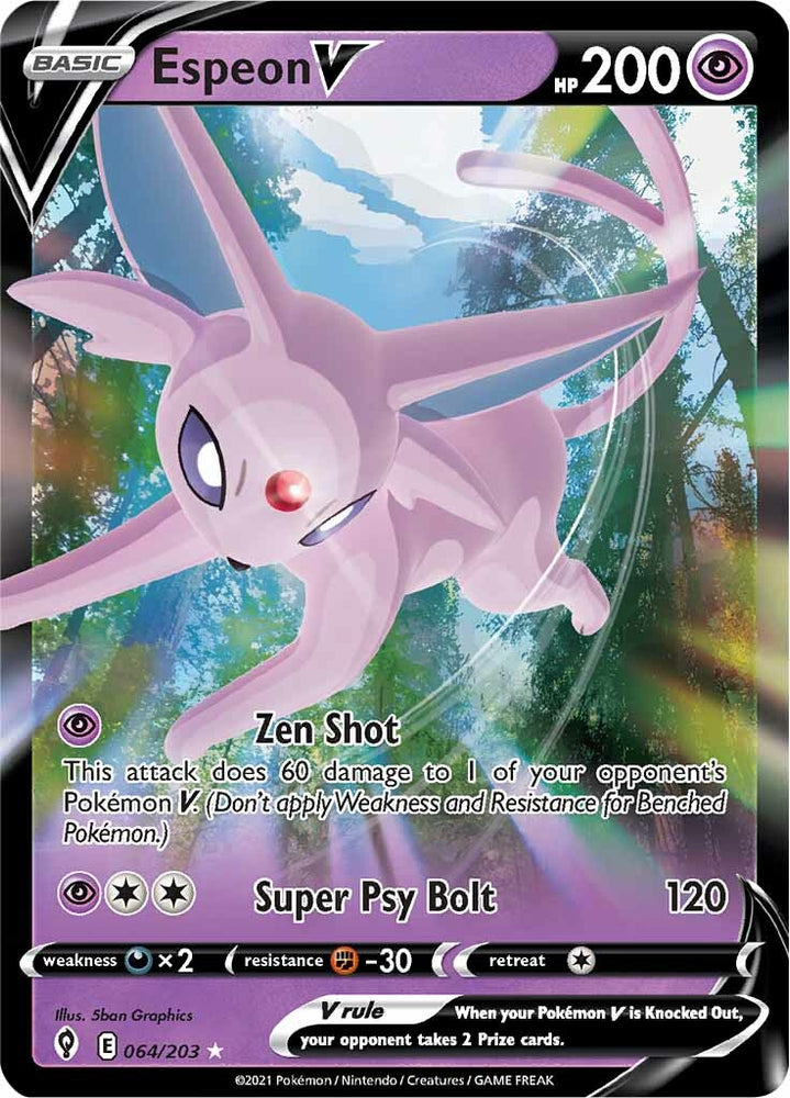 Espeon V (064/203) [Sword & Shield: Evolving Skies] Pokémon