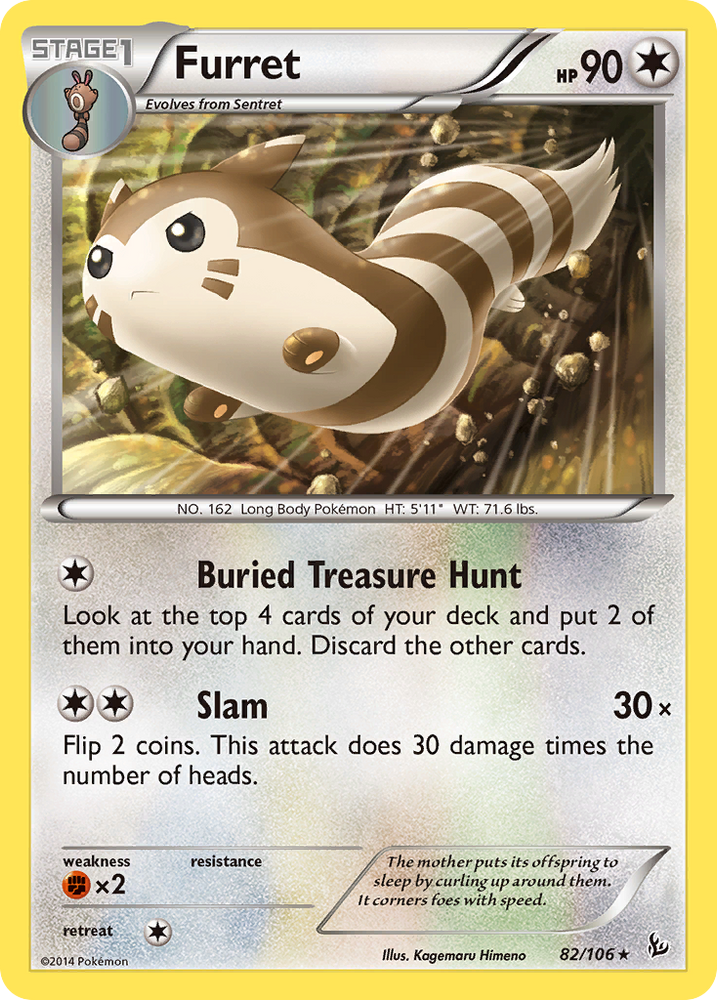 Furret (82/106) [XY: Flashfire] Pokémon