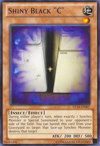 Shiny Black "C" (Purple) [DL14-EN007] Rare Yu-Gi-Oh!