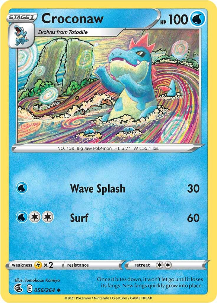 Croconaw (056/264) [Sword & Shield: Fusion Strike] Pokémon