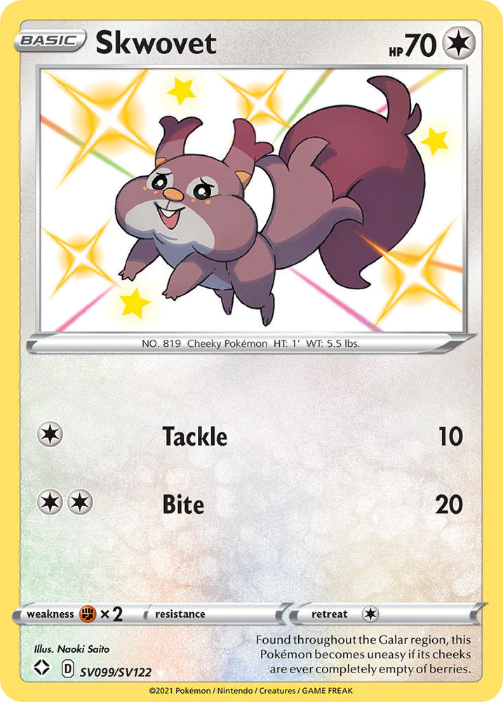 Skwovet (SV099/SV122) [Sword & Shield: Shining Fates] Pokémon