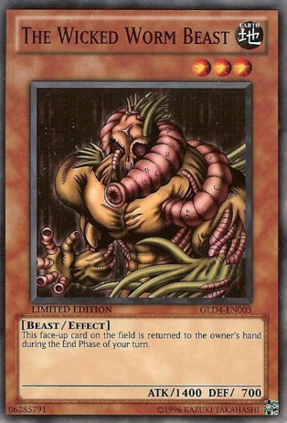 The Wicked Worm Beast [GLD4-EN003] Common Yu-Gi-Oh!