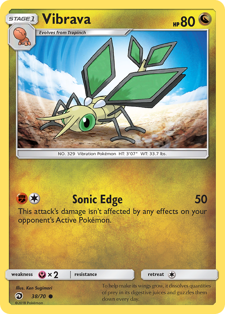 Vibrava (38/70) [Sun & Moon: Dragon Majesty] Pokémon