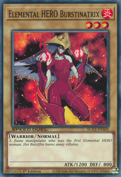 Elemental HERO Burstinatrix [SGX2-ENA02] Common Yu-Gi-Oh!