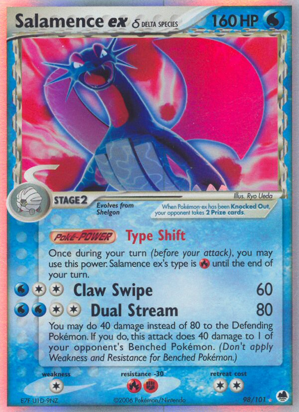 Salamence ex (98/101) (Delta Species) [EX: Dragon Frontiers] Pokémon