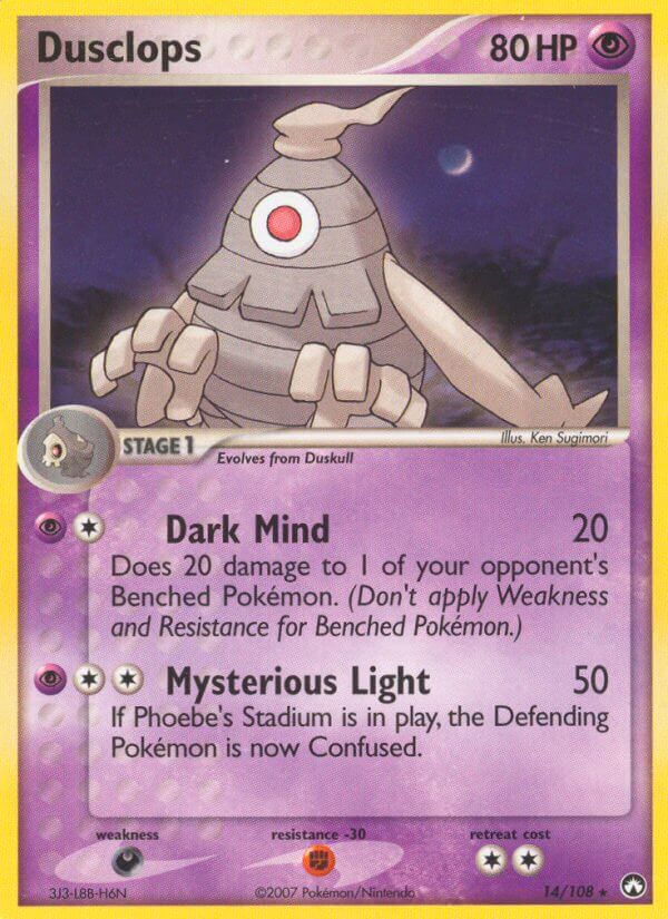 Dusclops (14/108) (Theme Deck Exclusive) [EX: Power Keepers] Pokémon