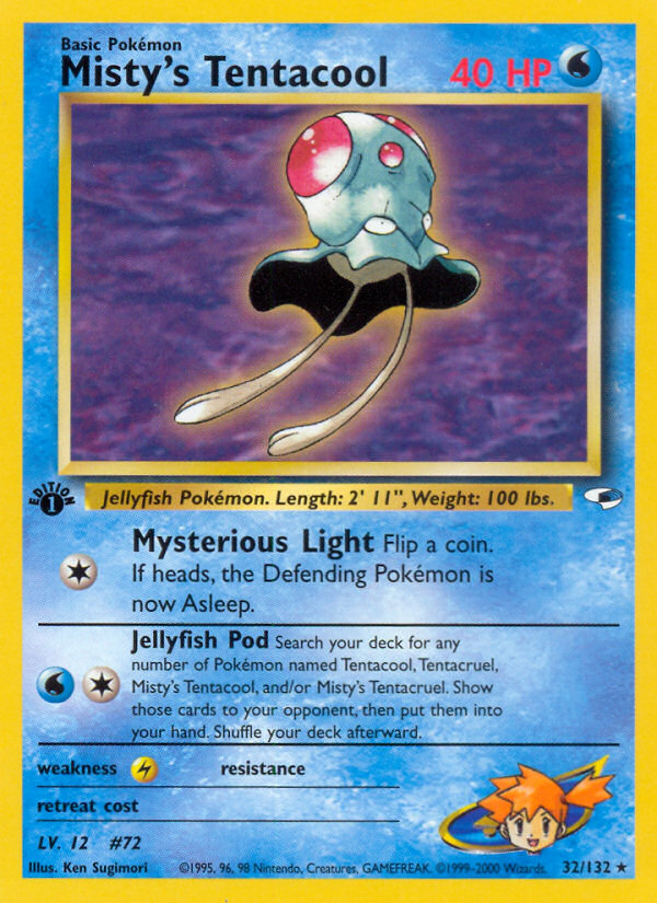 Misty's Tentacool (32/132) [Gym Heroes 1st Edition] Pokémon