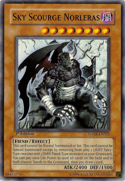 Sky Scourge Norleras [FOTB-EN022] Super Rare Yu-Gi-Oh!
