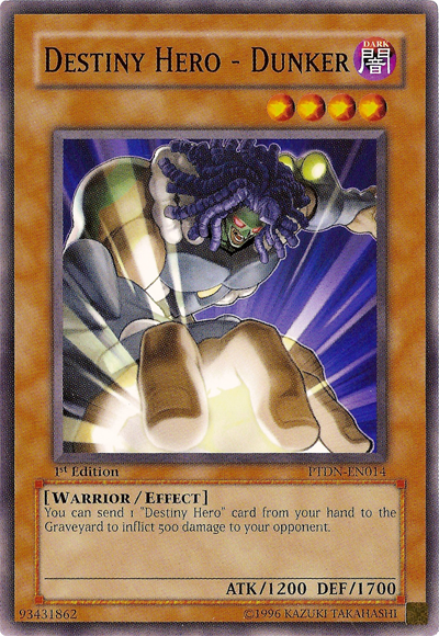 Destiny Hero - Dunker [PTDN-EN014] Common Yu-Gi-Oh!