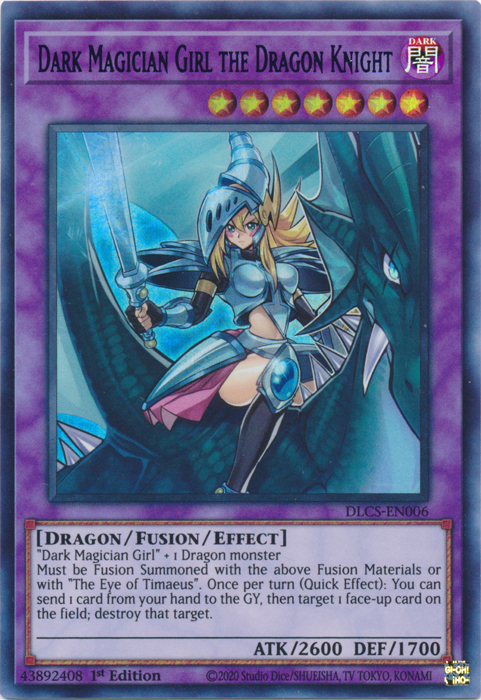 Dark Magician Girl the Dragon Knight (Green) [DLCS-EN006] Ultra Rare Yu-Gi-Oh!