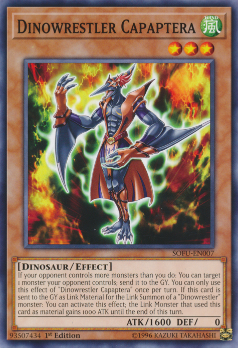 Dinowrestler Capaptera [SOFU-EN007] Common Yu-Gi-Oh!