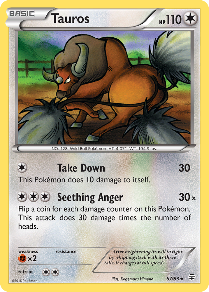 Tauros (57/83) [XY: Generations] Pokémon
