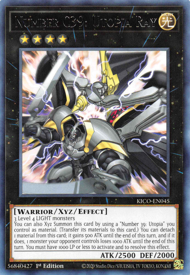 Number C39: Utopia Ray [KICO-EN045] Rare Yu-Gi-Oh!