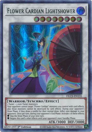 Flower Cardian Lightshower (Green) [DLCS-EN135] Ultra Rare Yu-Gi-Oh!