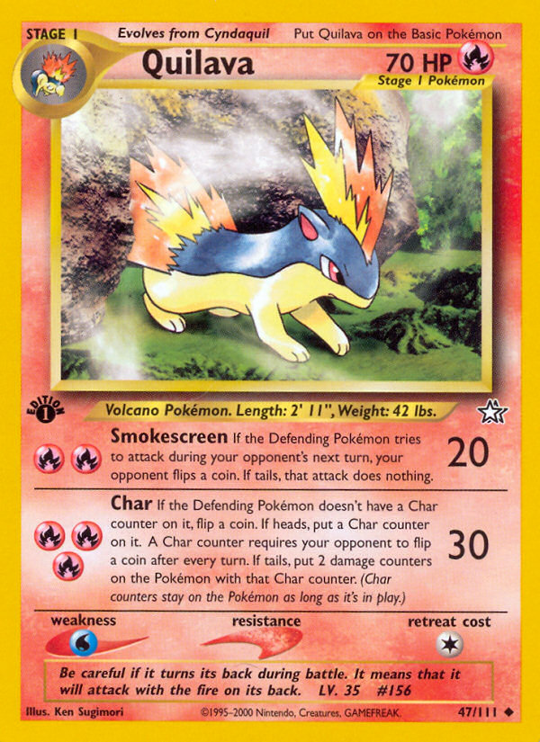 Quilava (47/111) [Neo Genesis 1st Edition] Pokémon
