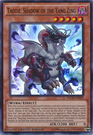 Taotie, Shadow of the Yang Zing (SE) [NECH-ENS05] Super Rare Yu-Gi-Oh!