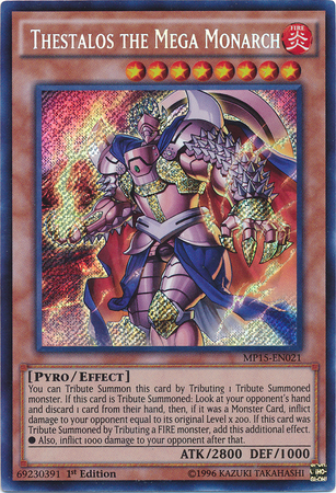 Thestalos the Mega Monarch [MP15-EN021] Secret Rare Yu-Gi-Oh!