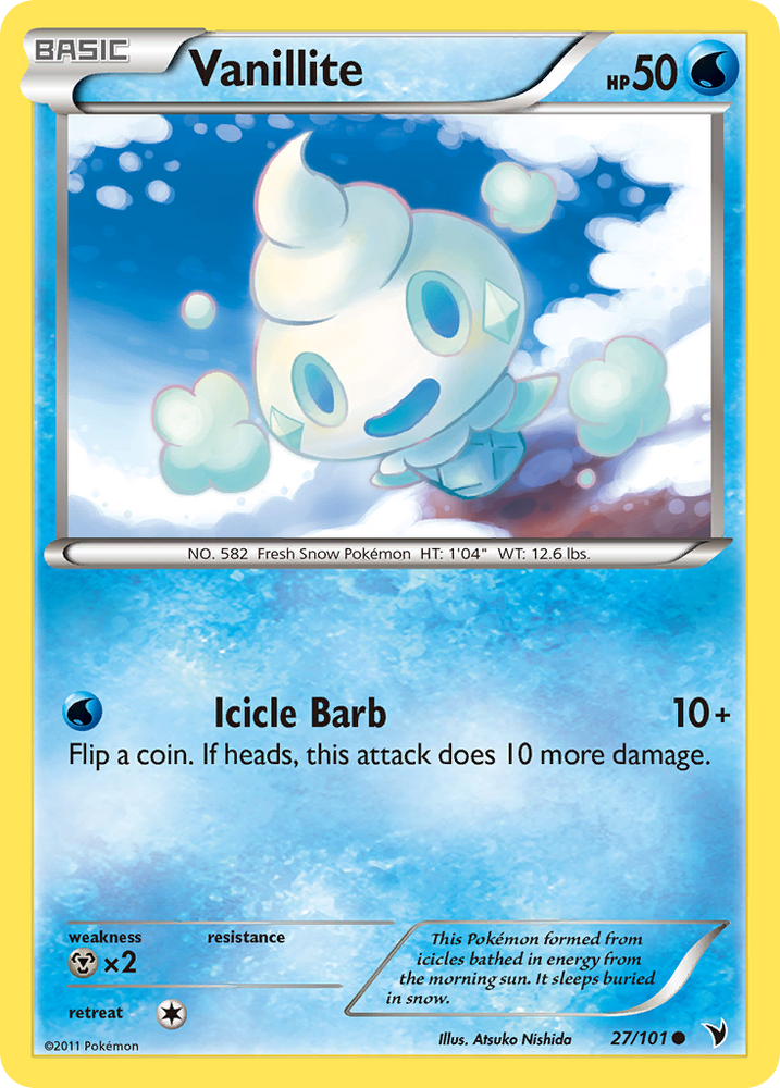 Vanillite (27/101) [Black & White: Noble Victories] Pokémon