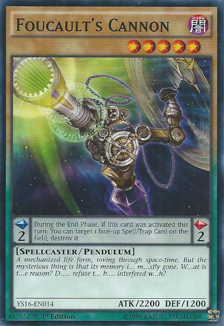 Foucault's Cannon [YS16-EN014] Common Yu-Gi-Oh!