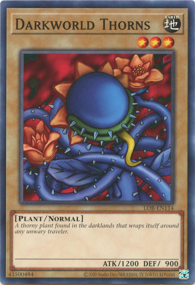 Darkworld Thorns (25th Anniversary) [LOB-EN114] Common Yu-Gi-Oh!
