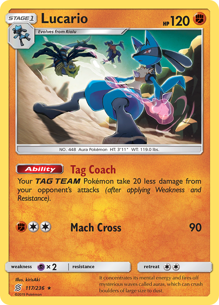 Lucario (117/236) [Sun & Moon: Unified Minds] Pokémon