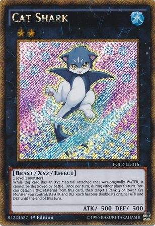 Cat Shark [PGL2-EN016] Gold Secret Rare Yu-Gi-Oh!