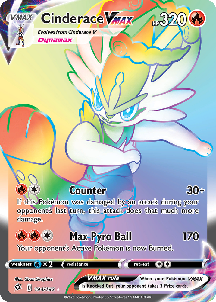 Cinderace VMAX (194/192) [Sword & Shield: Rebel Clash] Pokémon
