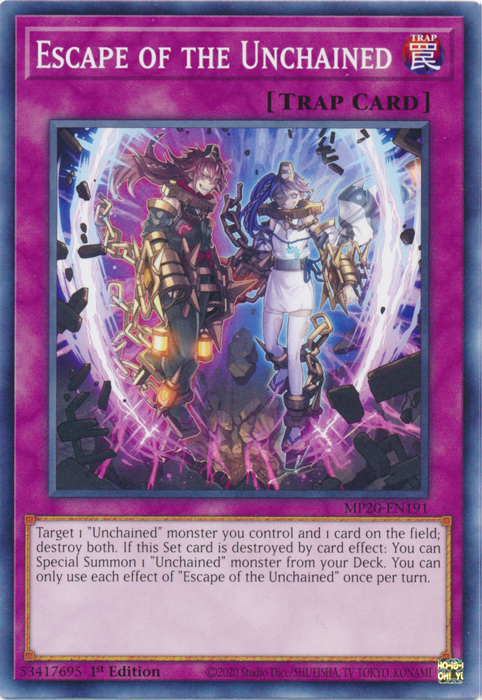 Escape of the Unchained [MP20-EN191] Common Yu-Gi-Oh!
