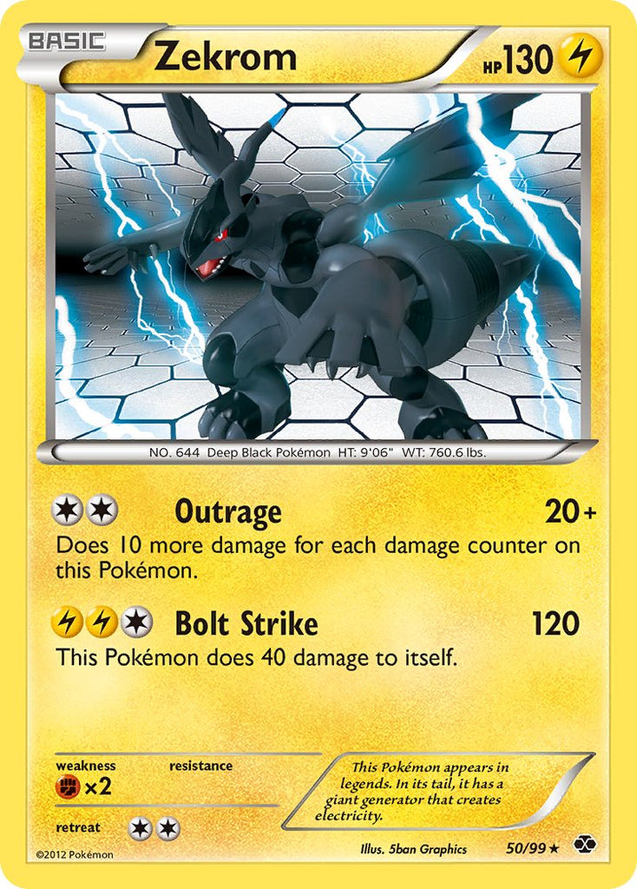 Zekrom (50/99) (Theme Deck Exclusive) [Black & White: Next Destinies] Pokémon