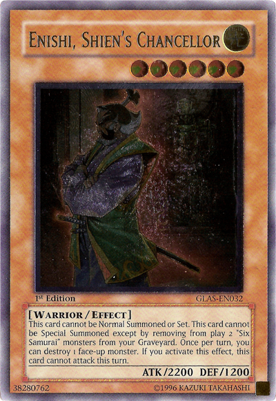 Enishi, Shien's Chancellor [GLAS-EN032] Ultimate Rare Yu-Gi-Oh!