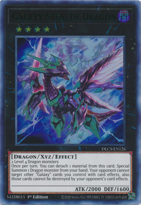 Galaxy Stealth Dragon (Green) [DLCS-EN126] Ultra Rare Yu-Gi-Oh!