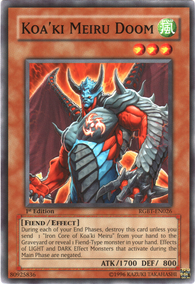 Koa'ki Meiru Doom [RGBT-EN026] Common Yu-Gi-Oh!