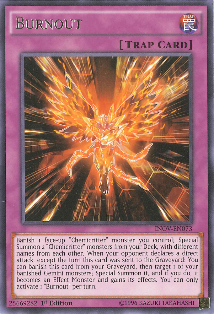 Burnout [INOV-EN073] Rare Yu-Gi-Oh!